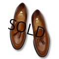 【デッドストック】【USA製】ビンテージ【ALDEN】【オールデン】ブラウン【タッセルローファー】【9 1/2 B/D】【27.5cm程度】 