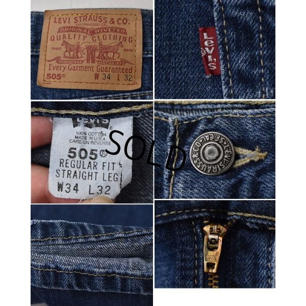 画像3: USA製【ビンテージ】【LEVI'S】【リーバイス５０５】505【デニムパンツ】【34×32】 