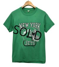 80's【USA製】ビンテージ【緑】【New York Jets】【NFL】【アメリカンフットボール】【Ｔシャツ】【サイズM】  