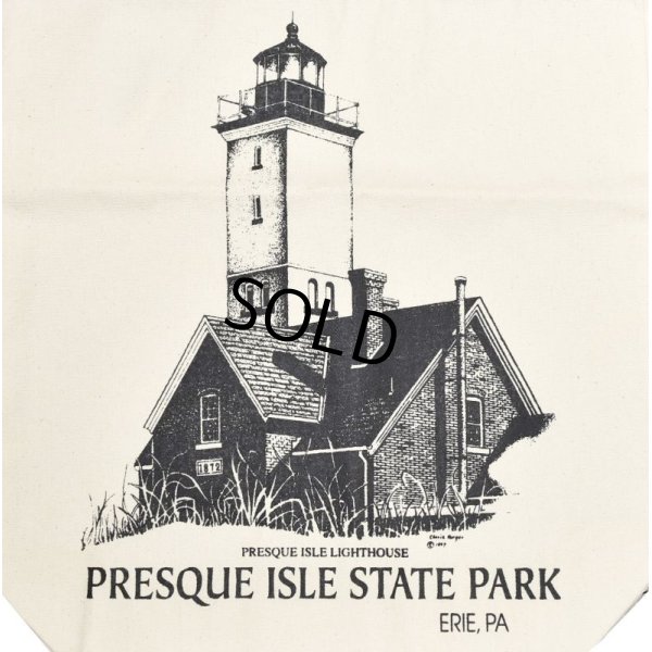 画像4: 【ビンテージ】【灯台プリント】【Light house】【PRESQUE ISLE STATE PARK】【キャンバストート】【トートバッグ】 