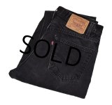 メキシコ製【ビンテージ】【LEVI'S】【リーバイス５０５】505【黒】【デニムパンツ】ブラックデニム【34×34】 