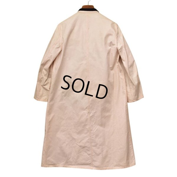 画像4: 50's  ビンテージ【sherbrooke】【薄ピンク】【襟コーデュロイ】【フックコート】ロングコート【レディース古着】