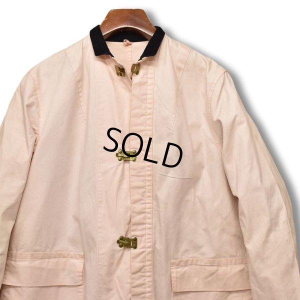 画像6: 50's  ビンテージ【sherbrooke】【薄ピンク】【襟コーデュロイ】【フックコート】ロングコート【レディース古着】