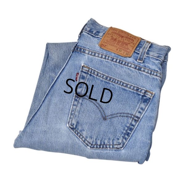 画像1: 【ビンテージ】【USA製】【LEVI'S】【リーバイス】５１２【512】【テーパード】【スリムフィット】【デニムパンツ】【33X30】 