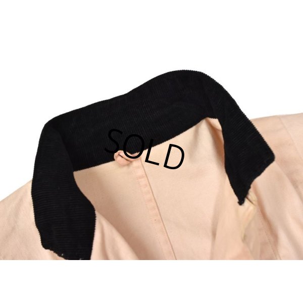 画像5: 50's  ビンテージ【sherbrooke】【薄ピンク】【襟コーデュロイ】【フックコート】ロングコート【レディース古着】