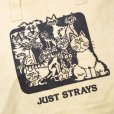 画像3: 【ほぼ未使用!!】【JUST STRAYS】野良猫　野良犬【天ファスナー付き】【トートバッグ】<br> (3)