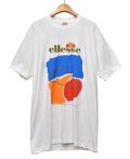 【ほぼ未使用!!】90's【USA製】【ビンテージ】【ellesse】エレッセ【白】【Tシャツ】【サイズL】 