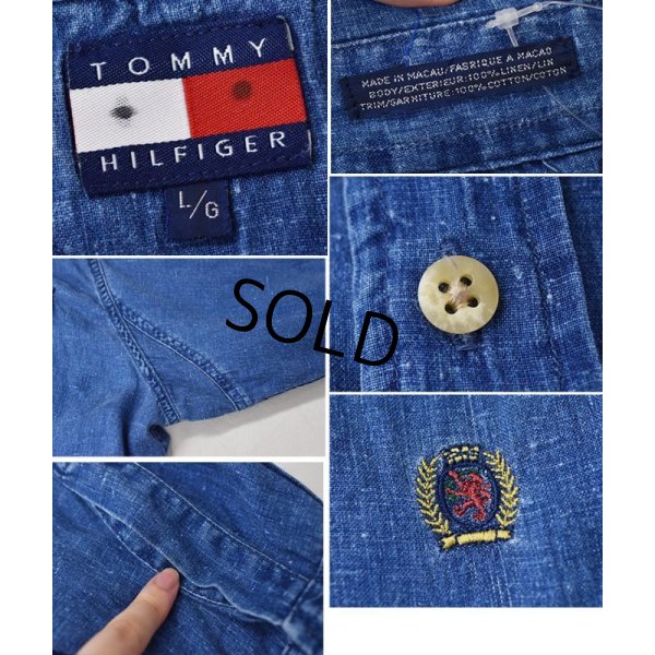 画像2: 【オールド】Tommy Hilfiger【トミーヒルフィガー】【インディゴシャツ】【デニムシャツ】【サイズL】 