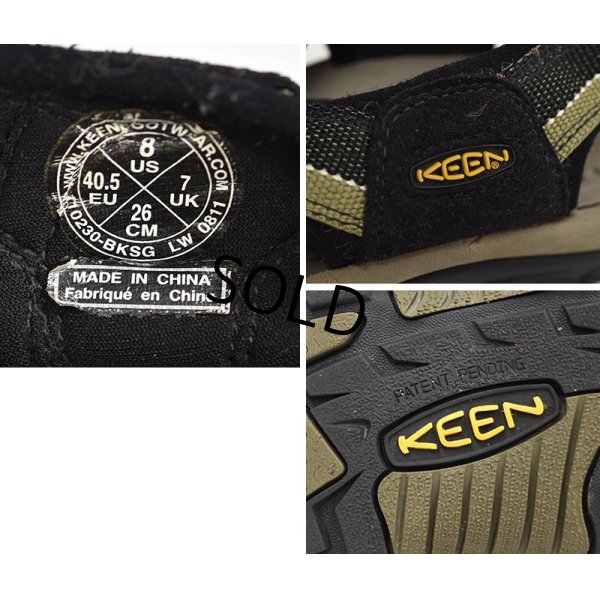 画像2: 【KEEN】【キーン】【ブラック×オリーブ】ウォータープルーフ【サンダル】【26cm程度】 