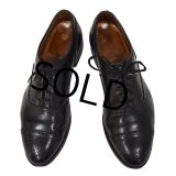 【オールデン】ALDEN 【メダリオンキャップトゥ】黒 【レザーシューズ】【9 1/2 B/D】【27.5cm程度】 