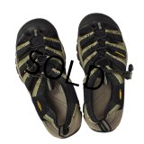【KEEN】【キーン】【ブラック×オリーブ】ウォータープルーフ【サンダル】【26cm程度】 