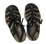 【KEEN】【キーン】【ブラック×オリーブ】ウォータープルーフ【サンダル】【26cm程度】 