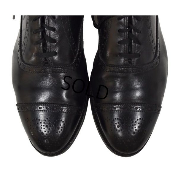 画像4: 【オールデン】ALDEN 【メダリオンキャップトゥ】黒 【レザーシューズ】【9 1/2 B/D】【27.5cm程度】