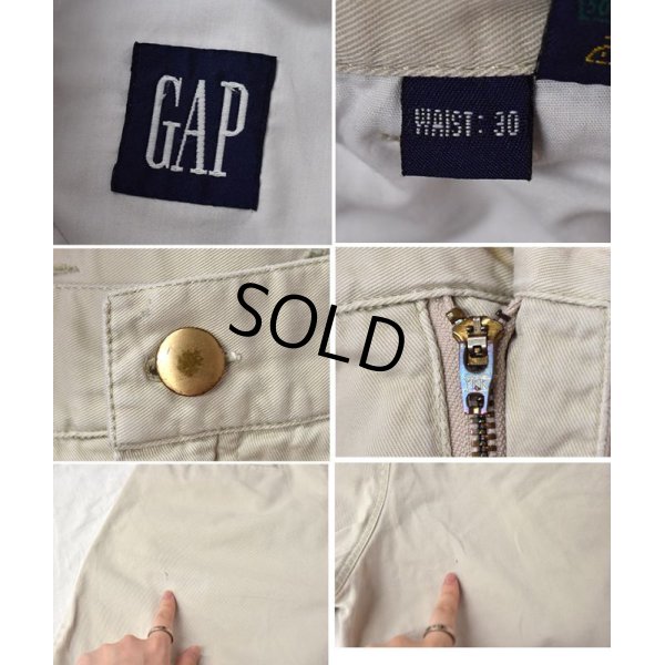 画像2: 【ビンテージ】【オールドギャップ】【GAP】ギャップ 【オフホワイト】【２タック】【ショートパンツ】【短パン】【コットンショーツ】【W30】 