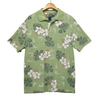 【CHAPS】チャップス【ラルフローレン】POLO RALPH LAUREN 【黄緑】【花柄】【クラシックフィット】【ポロシャツ】【サイズL】  