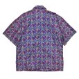 画像3: 90s【パタゴニア】【patagonia】【紫】【バナナの木柄】【アロハシャツ】【半袖シャツ】【レディース古着】【サイズＭ】<br> (3)