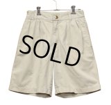 【ビンテージ】【オールドギャップ】【GAP】ギャップ 【オフホワイト】【２タック】【ショートパンツ】【短パン】【コットンショーツ】【W30】 