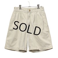 【ビンテージ】【オールドギャップ】【GAP】ギャップ 【オフホワイト】【２タック】【ショートパンツ】【短パン】【コットンショーツ】【W30】 