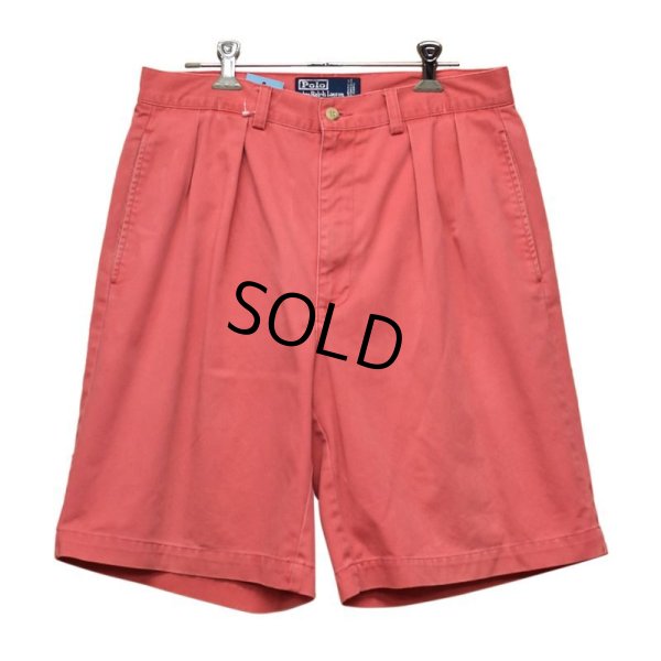 画像1: 【ラルフローレン】POLO RALPH LAUREN【ピンク】【２タック】【ショートパンツ】 【短パン】【ショーツ】【W32】 