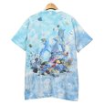画像4: 90’ｓ【USA製】【ビンテージ】【リキットブルー】【タイダイ柄】【aquatic paradise】【海】【魚】Ｔシャツ【サイズXL】 (4)