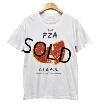 【bad taste the pza】【C.R.E.A.M】【ピザ】【白】【Tシャツ】【サイズM】 