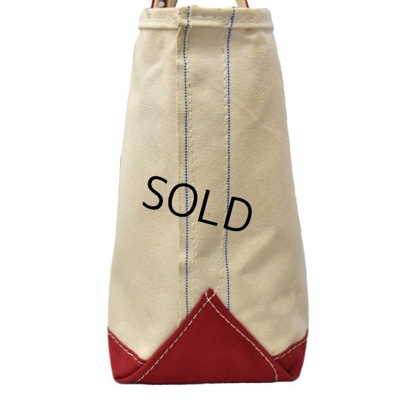 画像4: 耳付き 80's【ビンテージ】【USA製】L.L.bean【L.L.ビーン】【白×赤】【キャンバス】【トートバッグ】ビーントート 