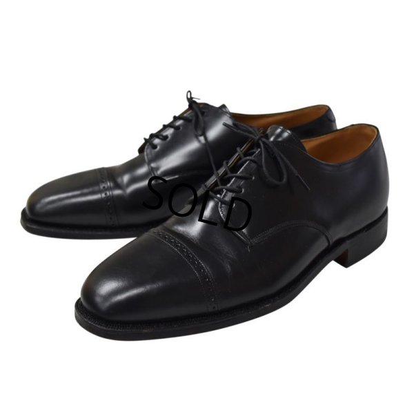 画像4: 程度良好‼【USA製】【ビンテージ】【ジョンストン＆マーフィー】JOHNSTON＆MURPHY【OPTIMA】【黒】ストレートチップ【10 D/B】【28cm程度】 