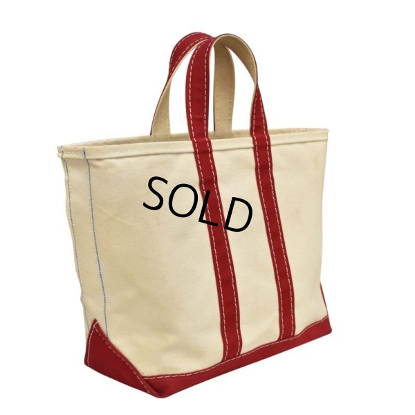 画像3: 耳付き 80's【ビンテージ】【USA製】L.L.bean【L.L.ビーン】【白×赤】【キャンバス】【トートバッグ】ビーントート 