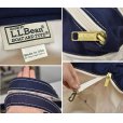 画像2: USA製【ビンテージ】ＬＬビーン【L.L.bean】【ピンクｘ白×紺】【ボーダー柄】【天ファスナー付き】【トートバッグ】<br> (2)