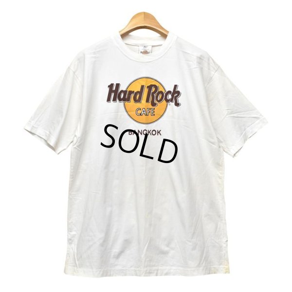 画像1: 【ビンテージ】Hard Rock Cafe【ハードロックカフェ】【BANGKOK】【バンコク】【白】【Tシャツ】【サイズＸＬ】 