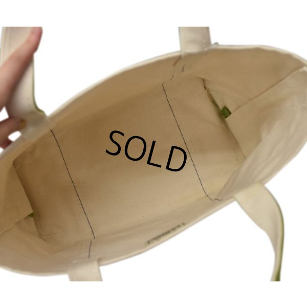 画像5: 【程度良好!!】【USA製】【ビンテージ】【L.L.bean】白ｘモスグリーン【キャンバス】【トートバッグ】【キャンパストート】 