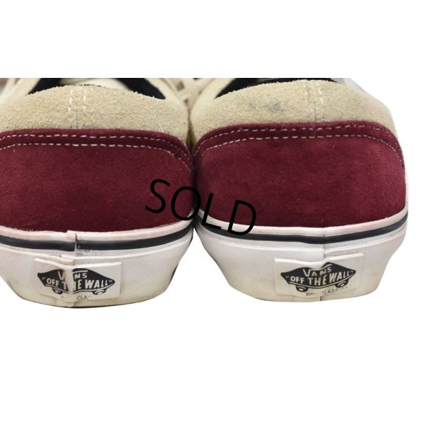 画像4: 【バンズ】VANS【エンジ×オフホワイト】スエード【オーセンティック】【27.5cm】
