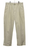 【トミーヒルフィガー】【ベージュ】【２タックスラックス】【コットンパンツ】【34X30】 