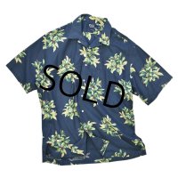 【Polo Ralph Lauren】【ラルフローレン】 【紺】【花柄】【半袖シャツ】【アロハシャツ】【サイズＬ】  
