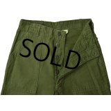 60's【米軍実物】ビンテージ【U.S.ARMY】【平ボタン】ベイカーパンツ【ユーティリティパンツ】【OG107】【30X33】 