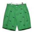 【ラルフローレン】POLO RALPH LAUREN【緑】【クジラ刺繍入り】【ショートパンツ】 【短パン】【ショーツ】【W30】 