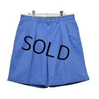 【ラルフローレン】【水色】【２タック】【ショートパンツ】 【短パン】【ショーツ】【W３３】 