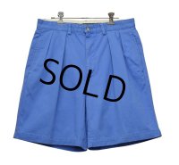 【ラルフローレン】【水色】【２タック】【ショートパンツ】 【短パン】【ショーツ】【W３３】 