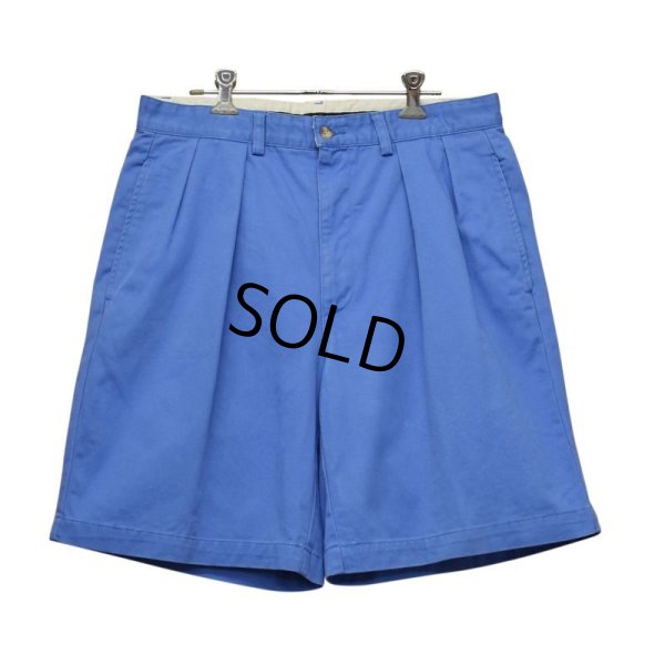 画像1: 【ラルフローレン】【水色】【２タック】【ショートパンツ】 【短パン】【ショーツ】【W３３】 
