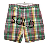 【ラルフローレン】【マドラスチェック】【ショートパンツ】 【短パン】【ショーツ】【W33】 