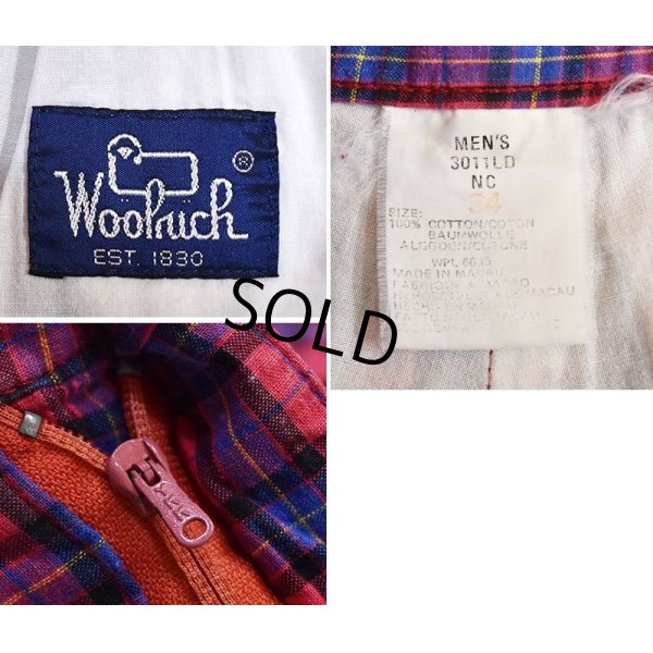 画像2: 80’s~【woolrich】ウールリッチ【赤ピンクｘ青】【チェック柄】【ショートパンツ】 【短パン】【ショーツ】【W３４】 