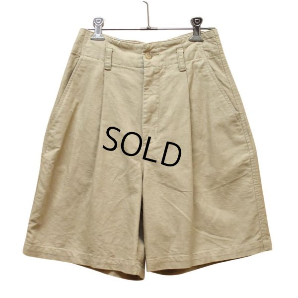 画像1: ビンテージ【Eddie Bauer】エディーバウアー 【ベージュ】【リネンコットンショーツ】【レディース古着】【短パン】【size4】