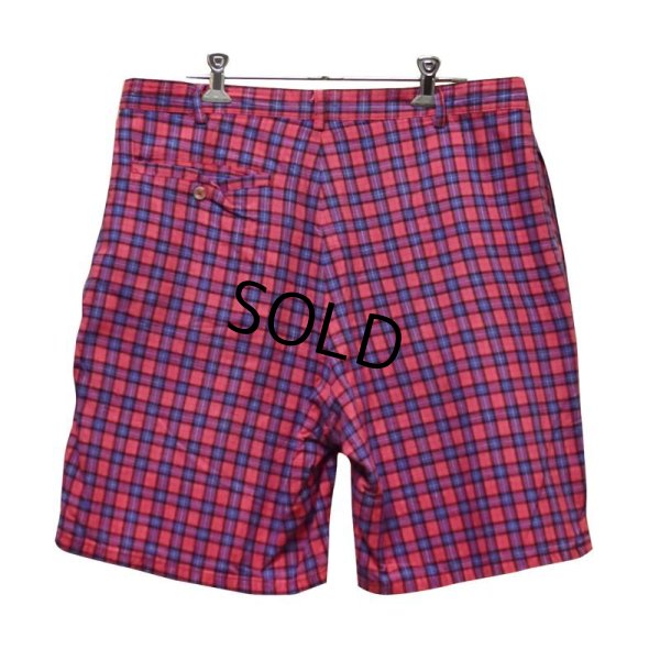 画像3: 80’s~【woolrich】ウールリッチ【赤ピンクｘ青】【チェック柄】【ショートパンツ】 【短パン】【ショーツ】【W３４】 