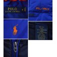 画像2: 【Ralph Lauren】【ラルフローレン】青ｘ黒ｘ襟裏オレンジ【ダウンベスト】【サイズＳ】<br> (2)