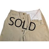 【50's】【ビンテージ】U.S.ARMY【米軍実物】ダブルステッチ【45カーキ】４５カーキ【チノパンツ】【３０Ｘ３3】 