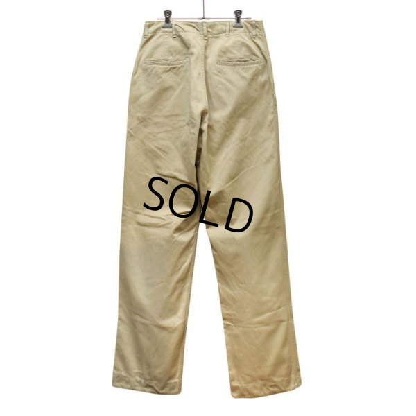 画像5: 【50's】【ビンテージ】U.S.ARMY【米軍実物】ダブルステッチ【45カーキ】45カーキ【チノパンツ】【30X33】