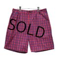 80’s~【woolrich】ウールリッチ【赤ピンクｘ青】【チェック柄】【ショートパンツ】 【短パン】【ショーツ】【W３４】 