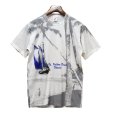 画像1: 90’s 【USA製】 ビンテージ【Ft,Waiton Beach Frorida】総柄【ヤシの木】【ヨット】【白】Tシャツ サイズL<br> (1)