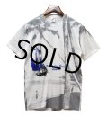 90’s 【USA製】 ビンテージ【Ft,Waiton Beach Frorida】総柄【ヤシの木】【ヨット】【白】Tシャツ サイズL 
