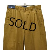 【新品未使用】【ラルフローレン】POLO RALPH LAUREN【マスタード】HAMMOND PANTS【２タック】【コットンパンツ】【34×34】 